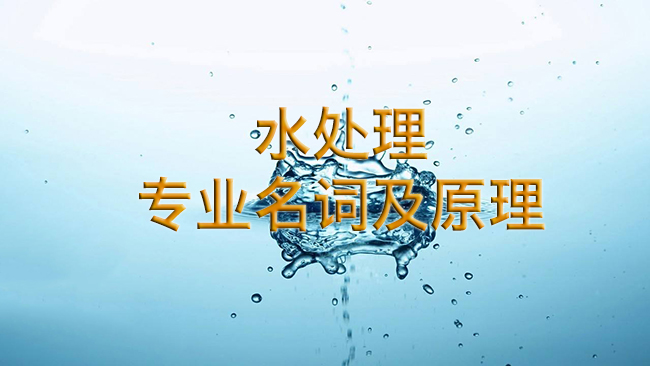水處理專(zhuān)業(yè)名詞及原理